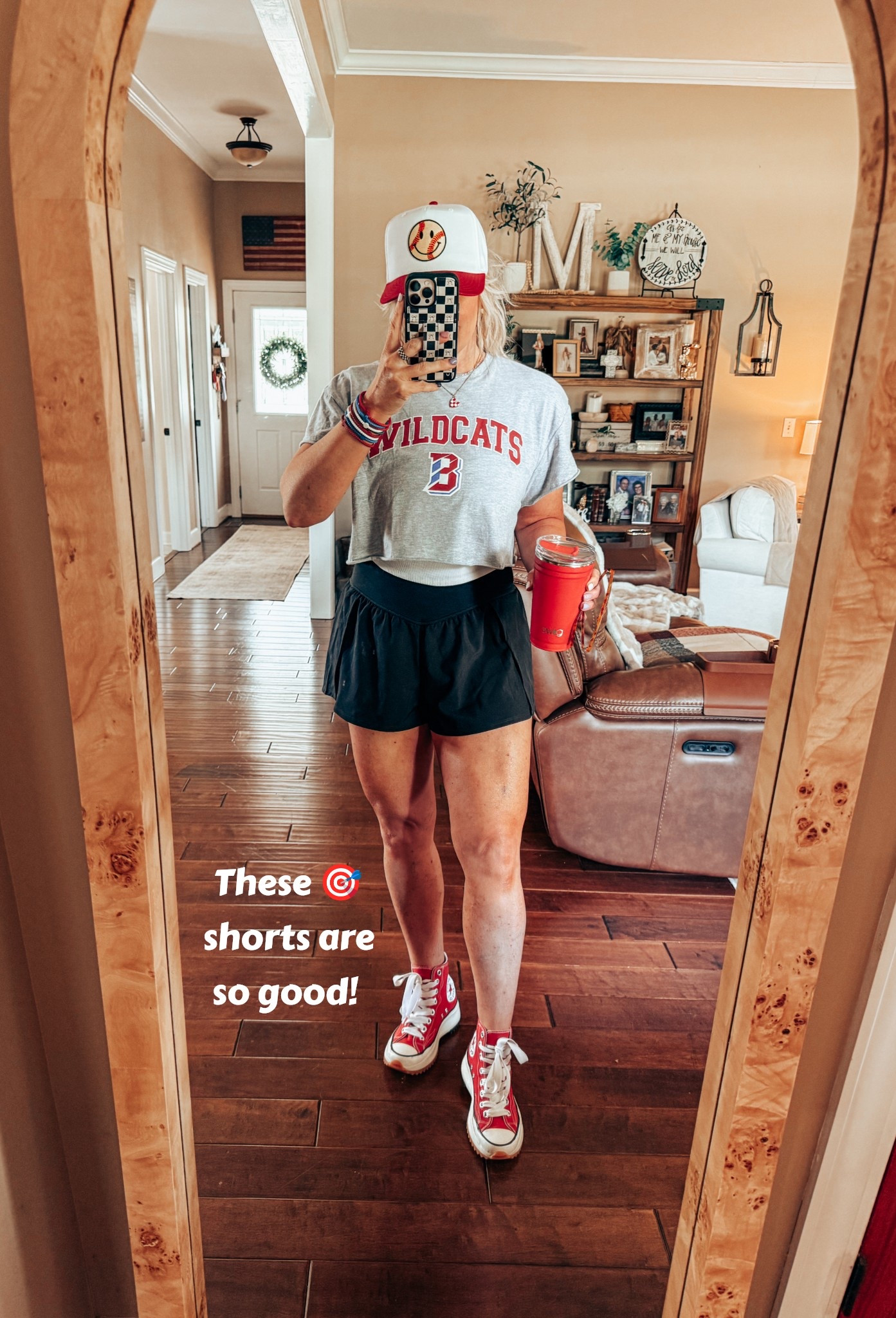 These athletic shorts from Target are seriously so good! Love the fit and that they have shorts built in underneath. They are very comfy and I’m wearing my true size. 
Tank under tee - M/L
Shorts - M 
Converse - I size down 


#LTKStyleTip #LTKFindsUnder50 #LTKOver40