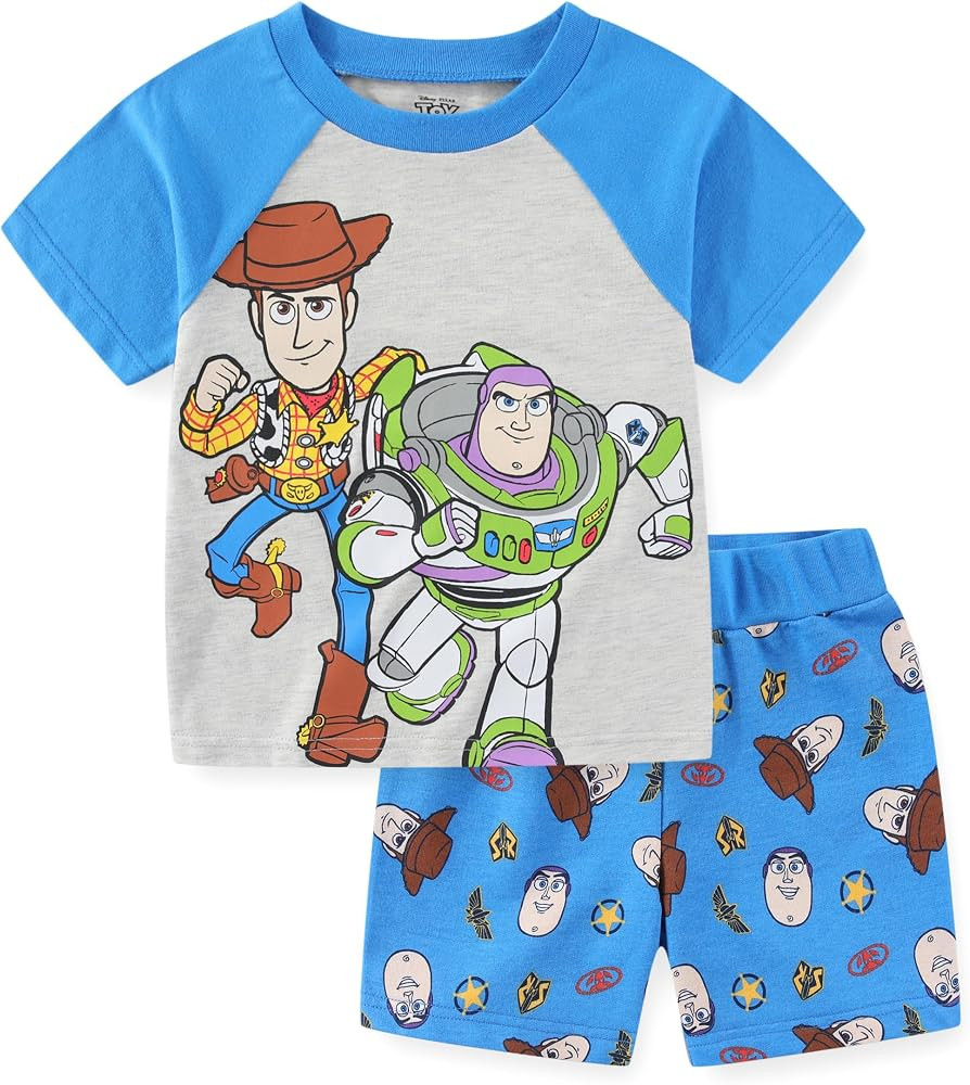Disney Toy Story Boys Short Sleeve T-Shirt and Shorts Set for Toddler and Big Kids | Amazon (US)