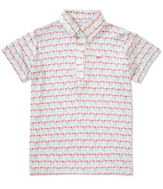 Southern Lure Big Boys Short Sleeve Flamingo Conversation Polo Shirt | Dillard's | Dillard's
