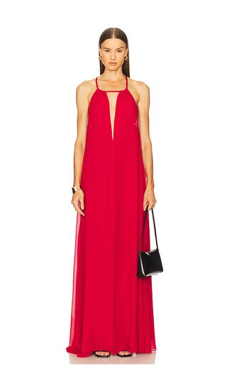 x REVOLVE Syrie Gown in Red | Revolve Clothing (Global)