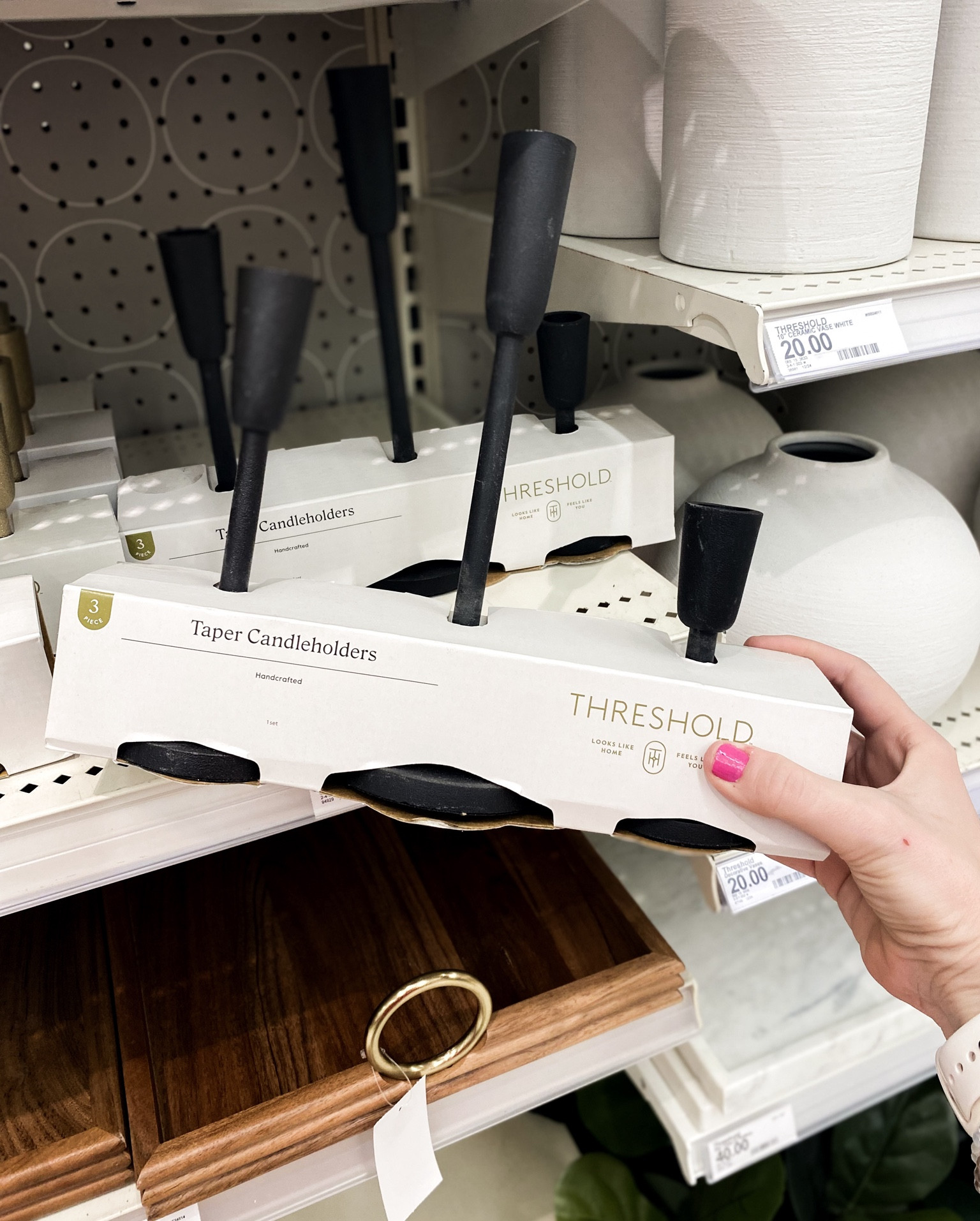 Set of 3 gorgeous black taper candle holders from Target! 🖤✨🖤✨ Amazing quality & so elegant! 

#LTKGiftGuide #LTKHome #LTKFindsUnder50