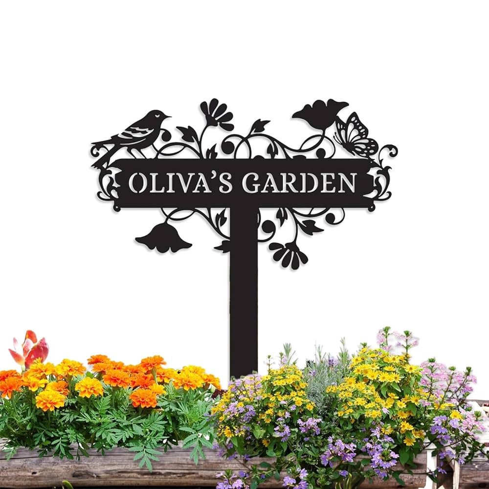 Metal Signs Customized | Personalized Garden Stake Metal Sign | Custom Metal Garden Sign | Person... | Amazon (US)