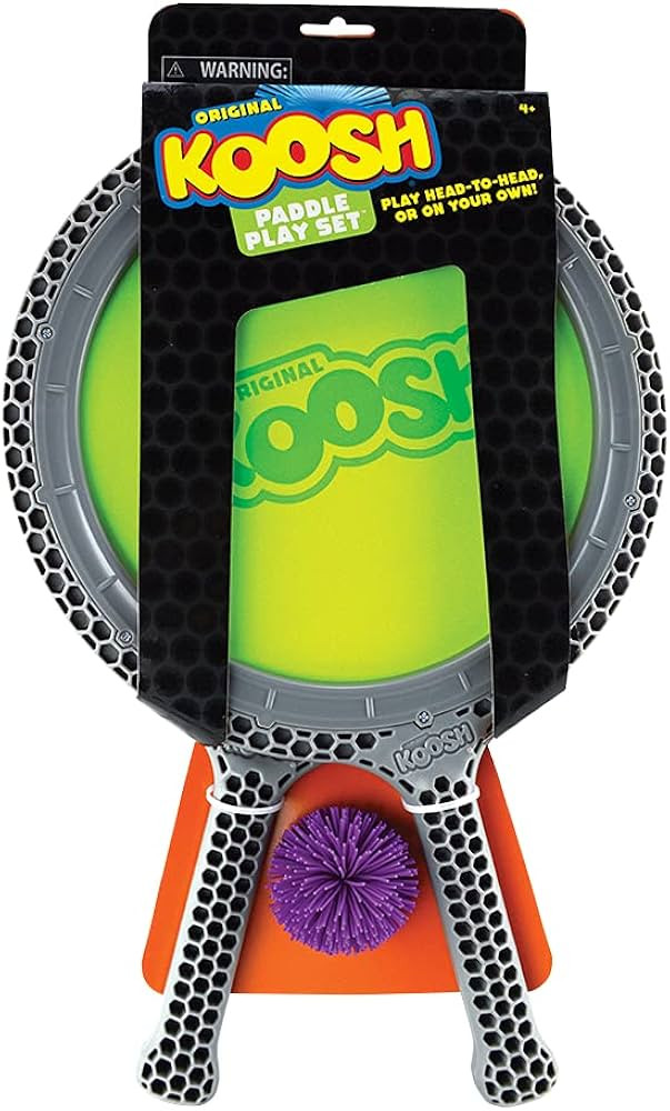 Koosh Double Paddle Playset -- Paddles and Ball for Added Koosh Fun! -- Fidget Toy -- For Ages 6+ | Amazon (US)