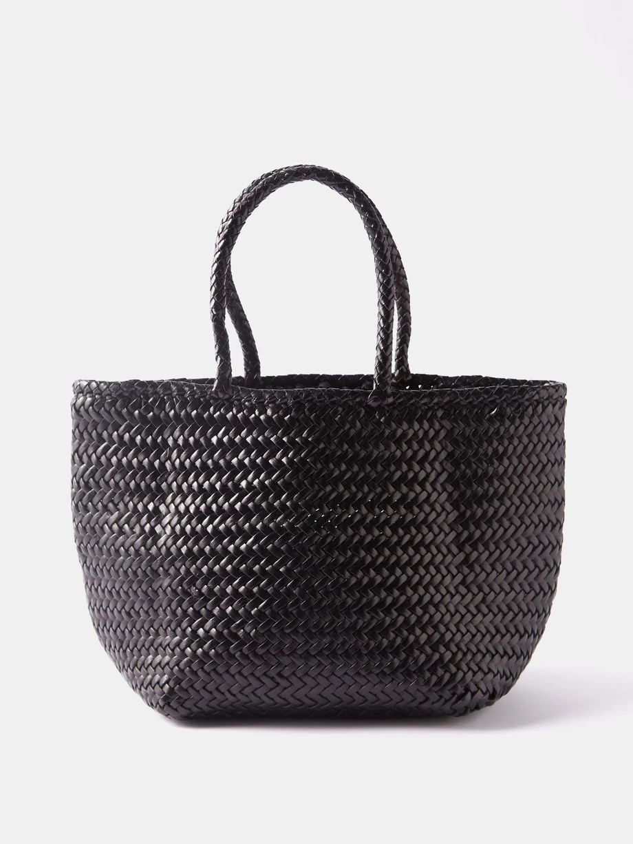 Grace Double Jump small woven-leather basket bag | Dragon Diffusion | Matches (UK)