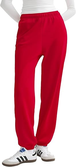 PUMIEY Women's Sweatpants High Waisted Baggy Sweat Pants Workout Casual Joggers Pants Airy Collec... | Amazon (US)