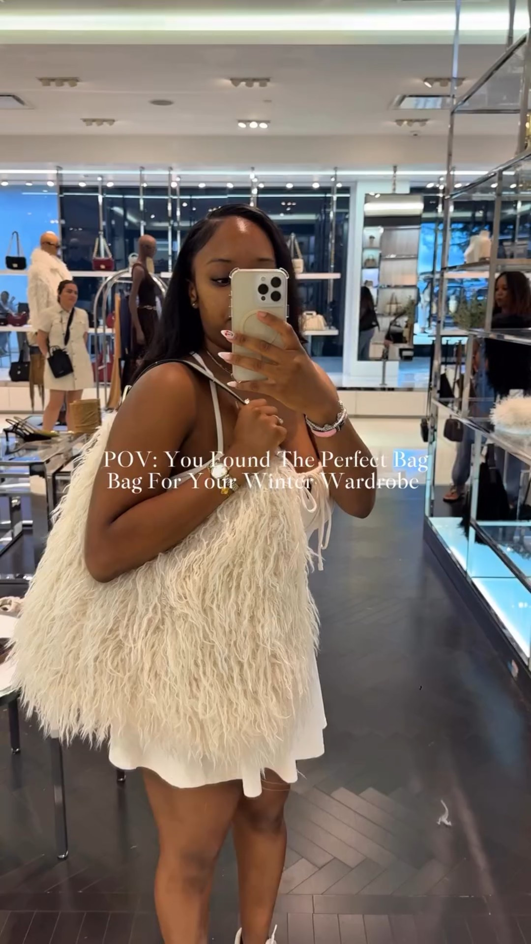 Yall im literally obsessed with this bag! 

 The @michaelkors Nolita Large Faux Shearling Shoulder Bag is oversized, cozy, and luxe! 

✨ Plush faux shearling with leather trim
✨ Gold-tone hardware for that subtle shine
✨ Spacious enough for all your winter layers + essentials

This is the statement piece your wardrobe needs! And don’t worry I already linked it in my LTK shop for you! 

#michaelkors #ootdfashion #wardrobeupgrade #WinterChic