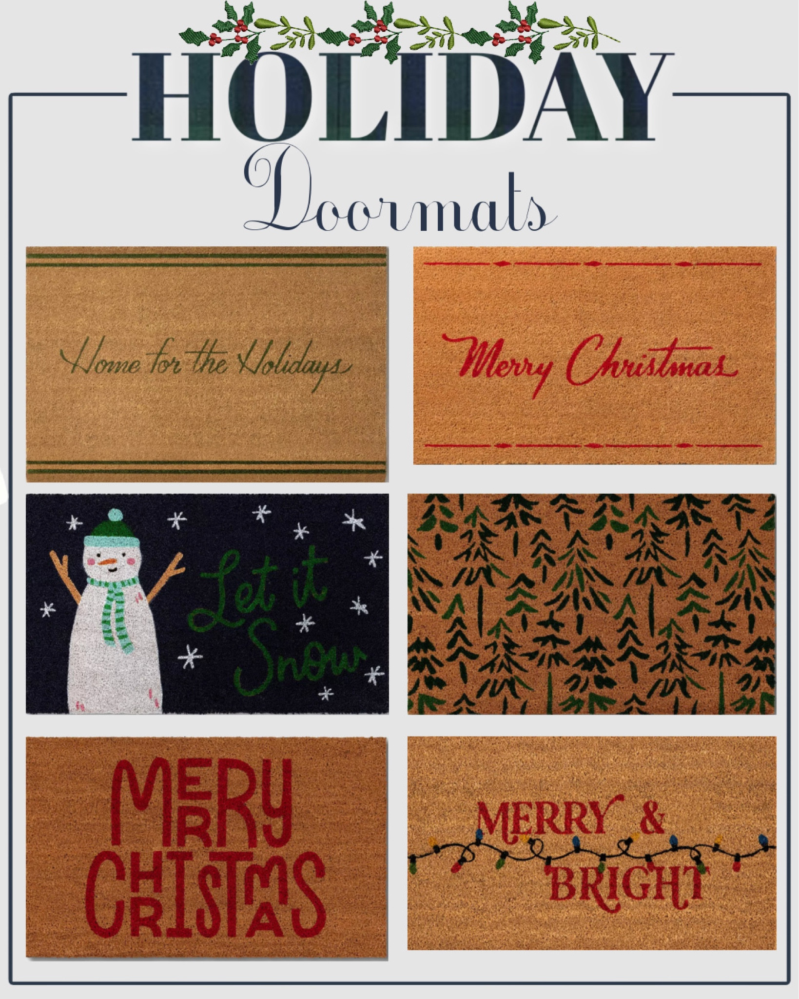 Christmas doormats, holiday doormat



#LTKhome #LTKfindsunder50 #LTKHoliday