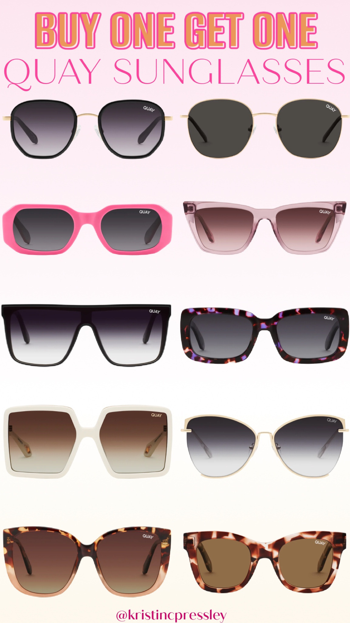 Buy one get one. Sunglass sale. Oversize sunglasses. Trendy sunglasses. Square sunglasses. Neon sunglasses.

#LTKunder100 #LTKsalealert #LTKSeasonal