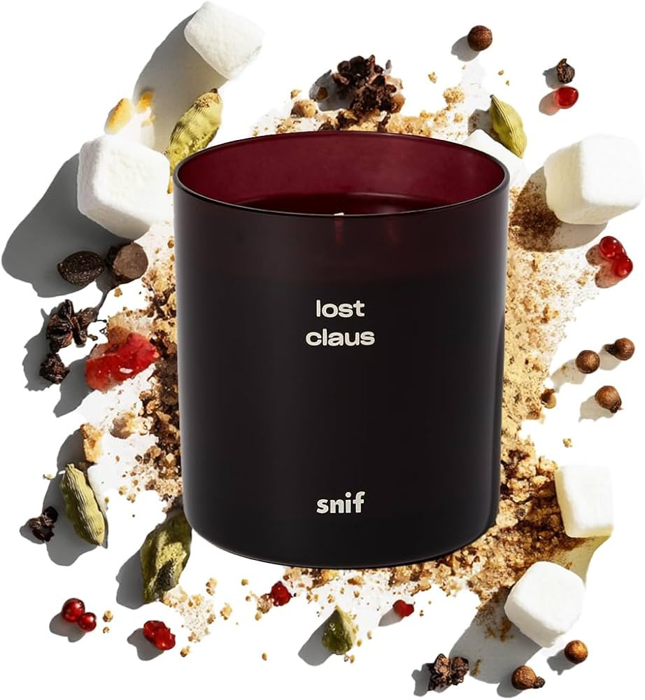 Lost Claus Scented Holiday Candle by Snif, Spicy, Gourmand, Woody Scent, 50+ Hours, 100% Cotton F... | Amazon (US)
