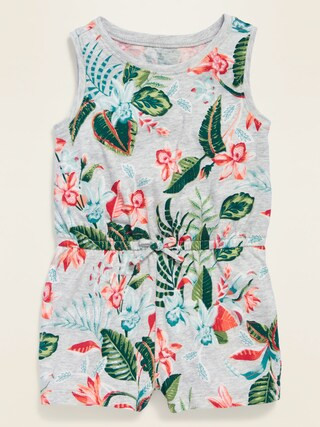 Sleeveless Printed Jersey Romper for Baby | Old Navy (US)