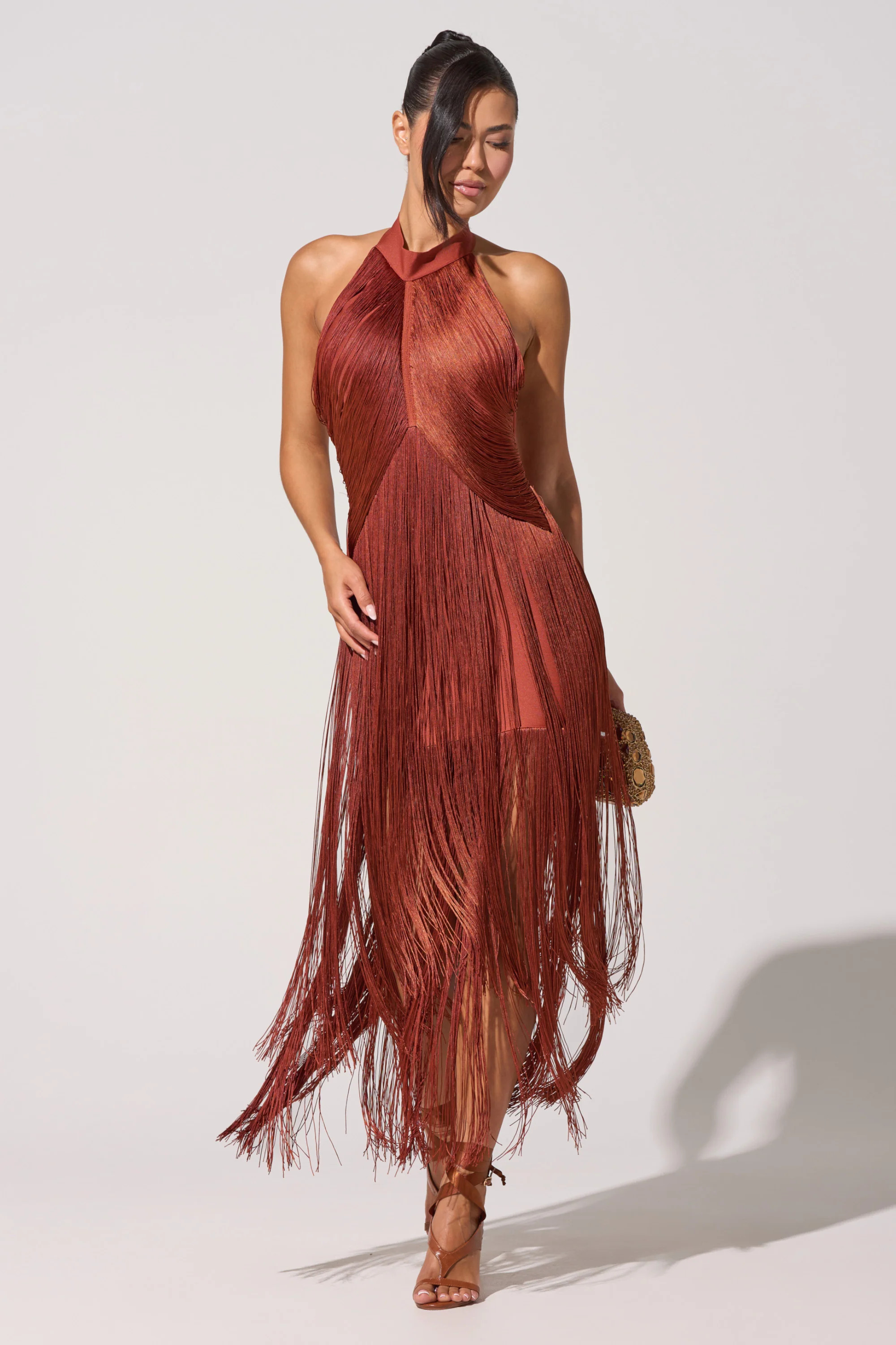 FORGET ME NOT FRINGE MAXI DRESS | AKIRA