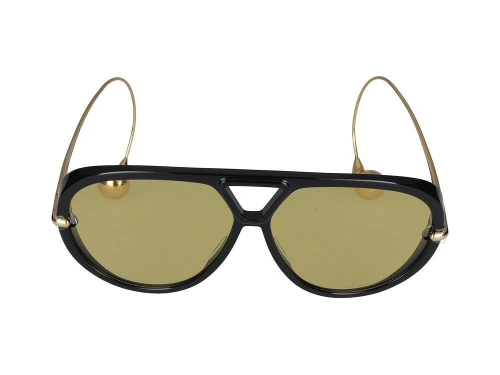 Bottega Veneta Eyewear Pilot Frame Sunglasses | Cettire Global