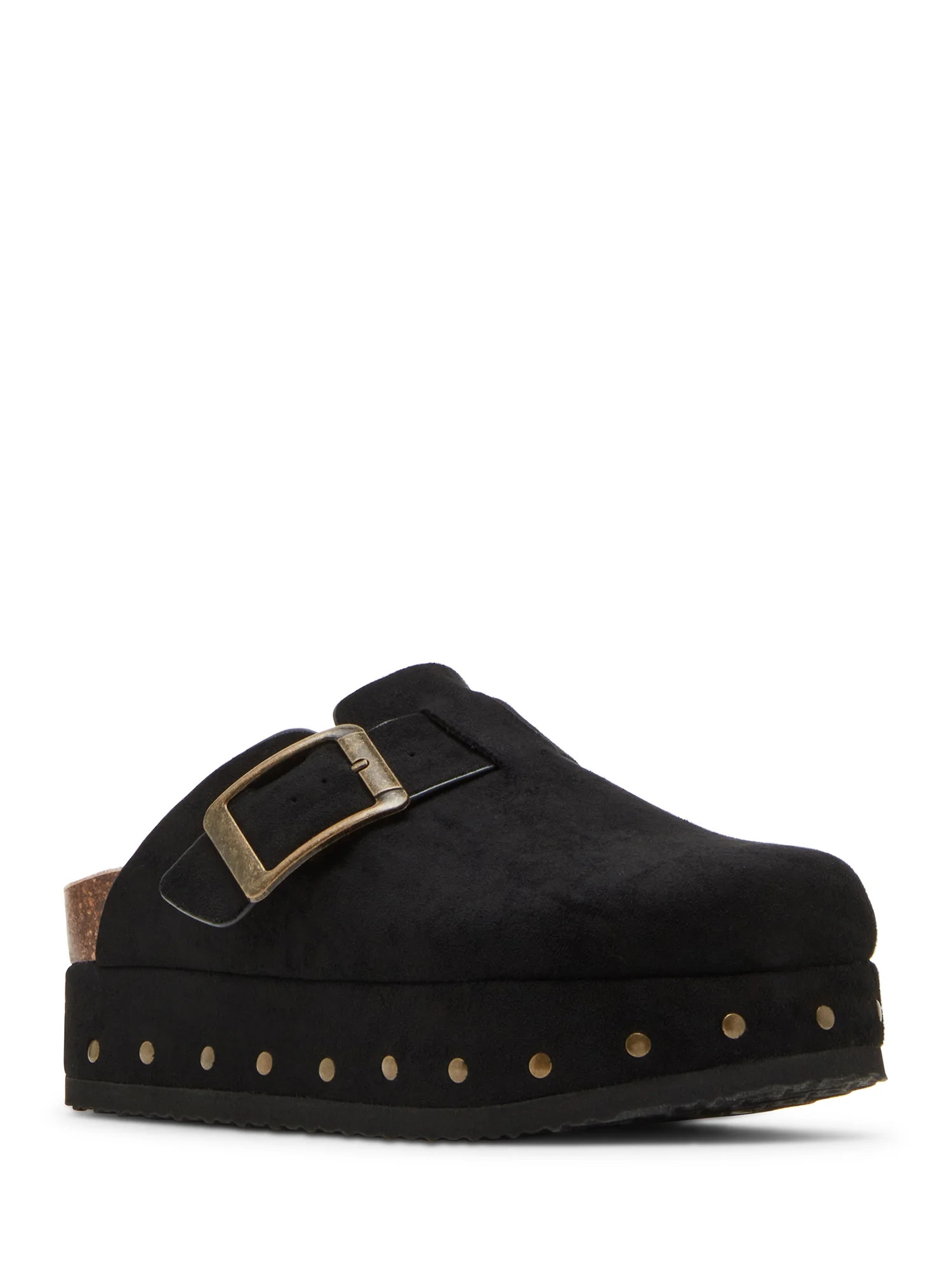 Madden Girl Women's Luna Faux Suede Platform Clogs | Walmart (US)