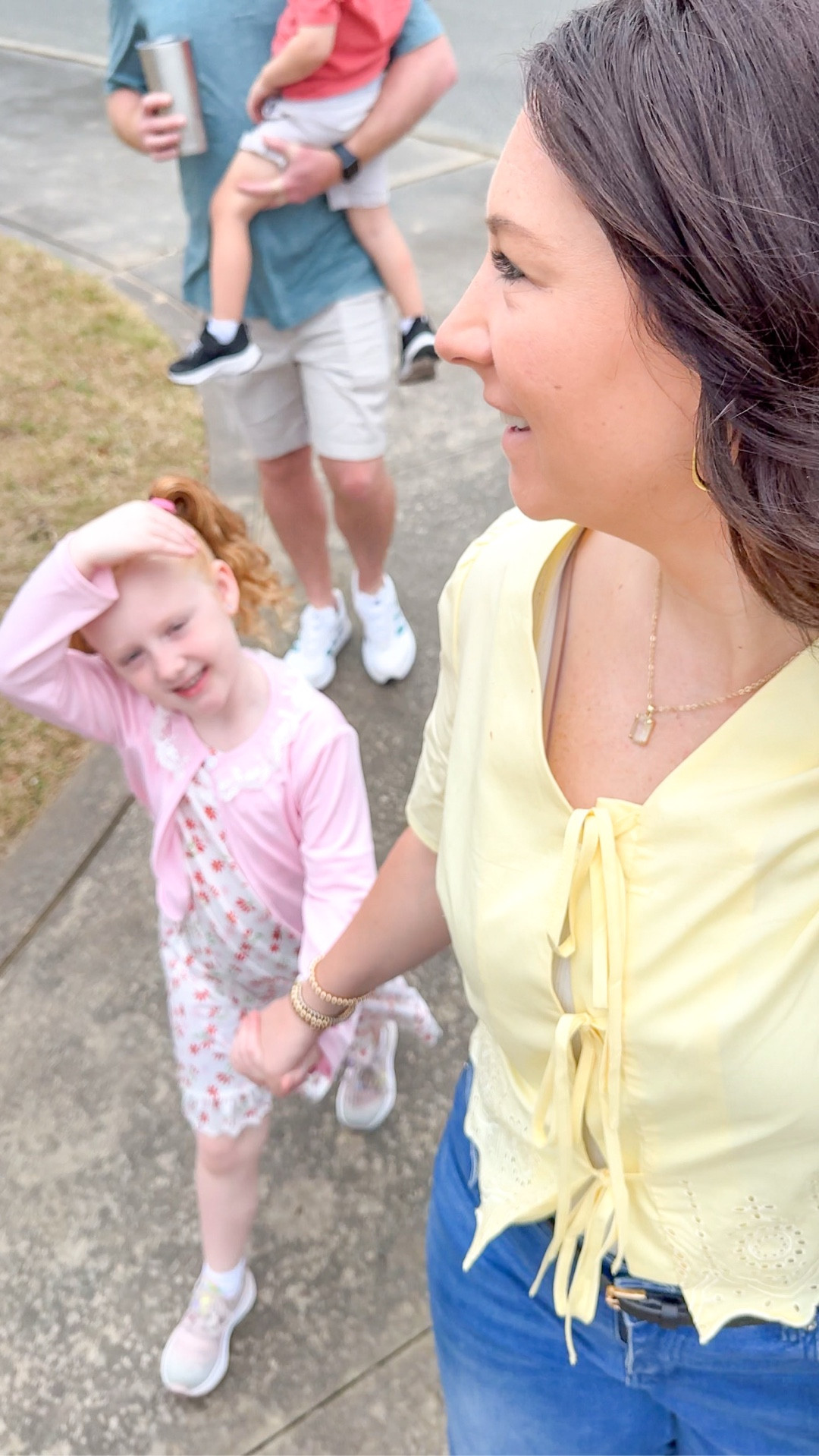 A little late sharing but Sundays OOTD- even tho it was raining was trying to summon spring with this adorable yellow top from Amazon! 

#churchoutfit #family #amazon #spring #butteryellow 

#LTKootd #LTKSeasonal #LTKMidsize