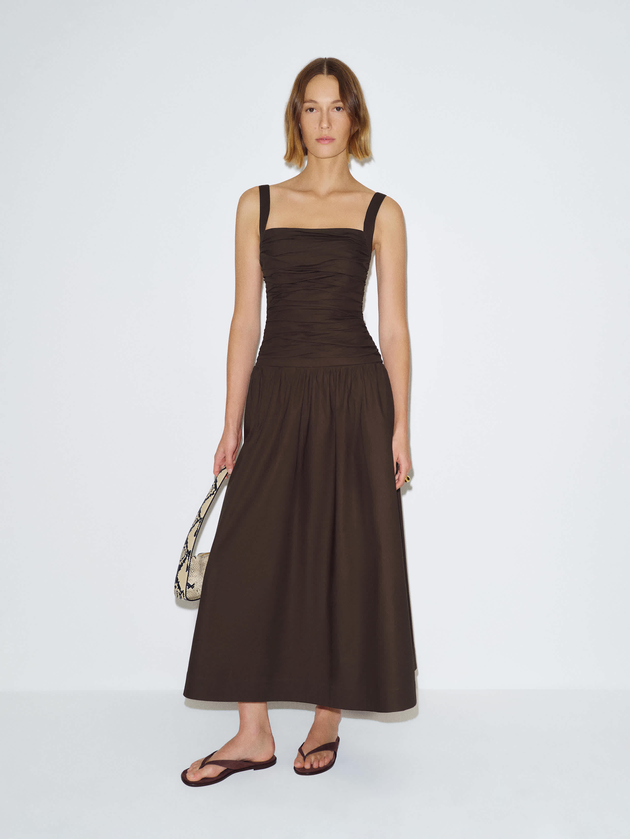 Reformation Nesta Dress Brown 12 | Reformation (Global)