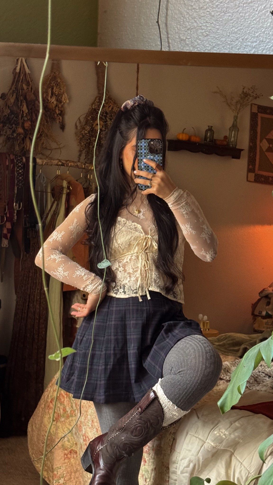 Christmas tree farm lil’ fit 🎄🎅🏼
✨Skirt and boots are thrifted 

#LTKHoliday #LTKGiftGuide #LTKootd