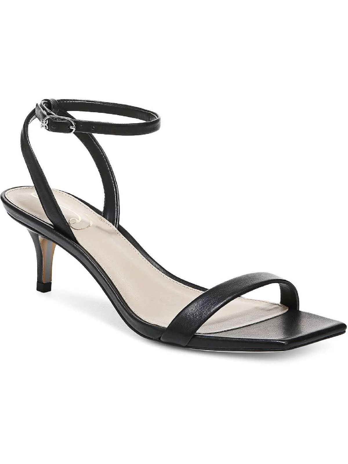 Sam Edelman Womens Rayelle Leather Square Toe Heels - Walmart.com | Walmart (US)