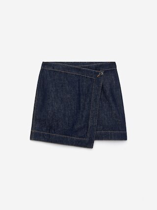 Denim Wrap Skirt – Dark Blue – Women – ARKET GB | Arket UK