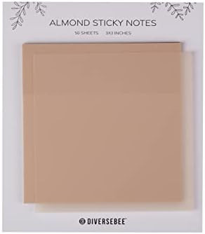 DiverseBee 50 Sheets Pastel Transparent Sticky Notes, 3x3” Clear Sticky Tabs, Translucent Page ... | Amazon (US)