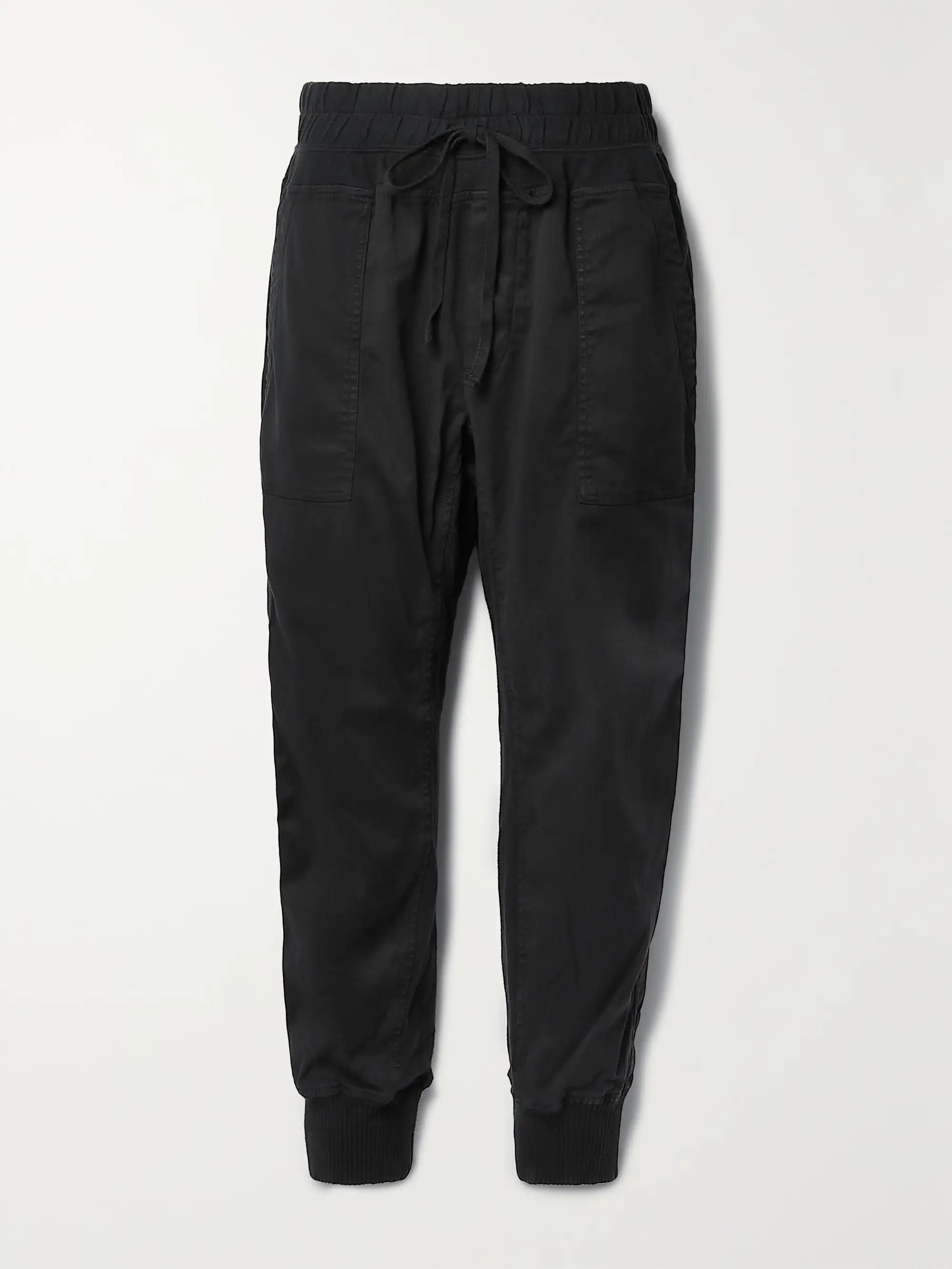 Jersey-trimmed cotton-gabardine track pants | NET-A-PORTER (US)