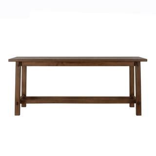 Decor Therapy Kyoto Natural Wood Bench FR11045 | The Home Depot