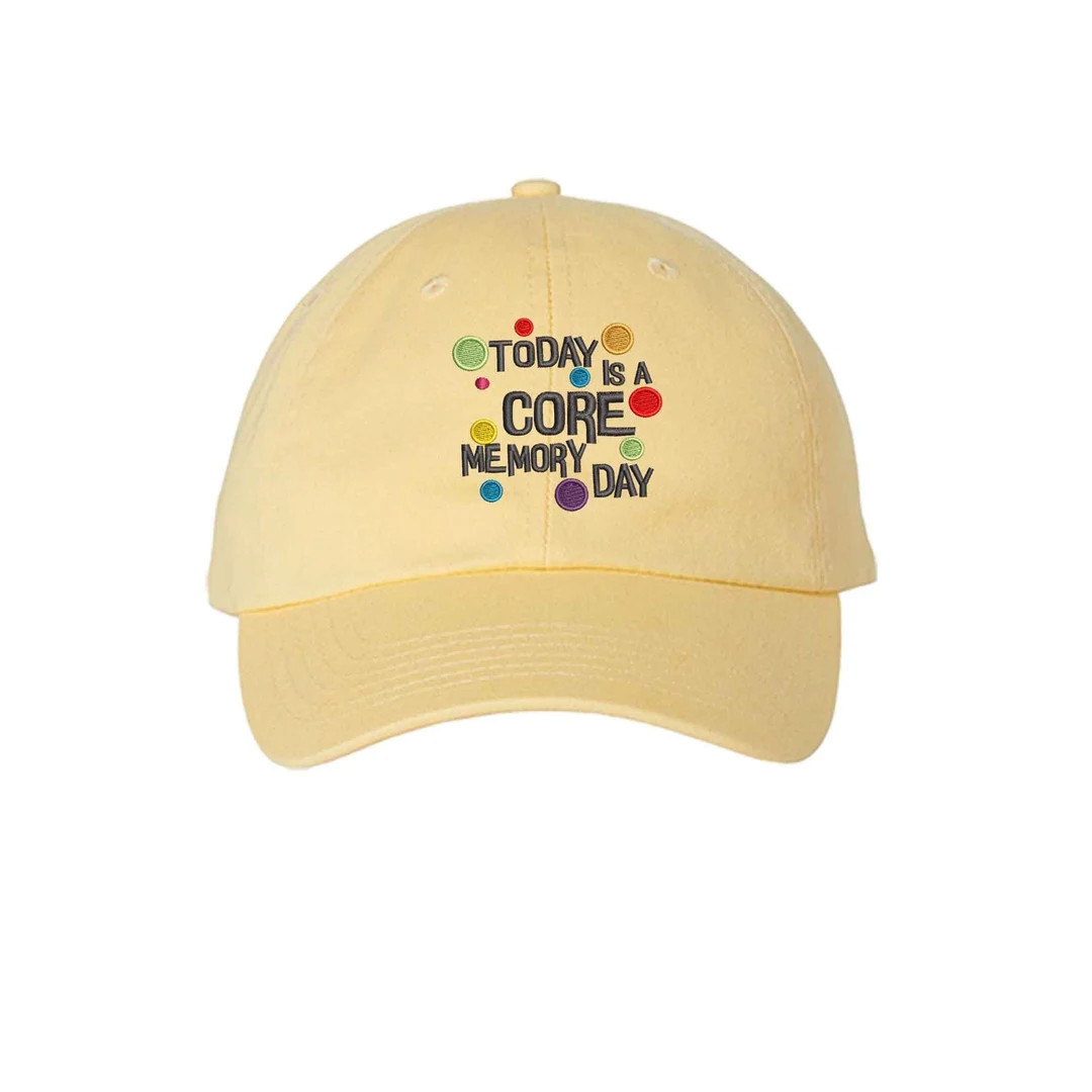 Core Memory Day embroidered Hat Inside Out Joy Best Day Magic Kingdom, Disney Trip cap, Adult Kid... | Etsy (US)