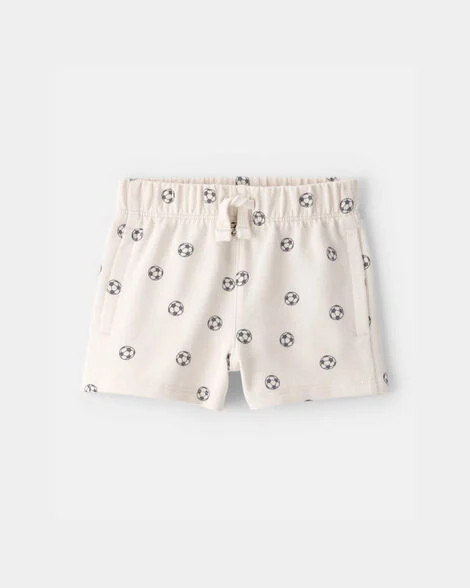 Baby Soccer French Terry Shorts - Ivory | Carter's Inc