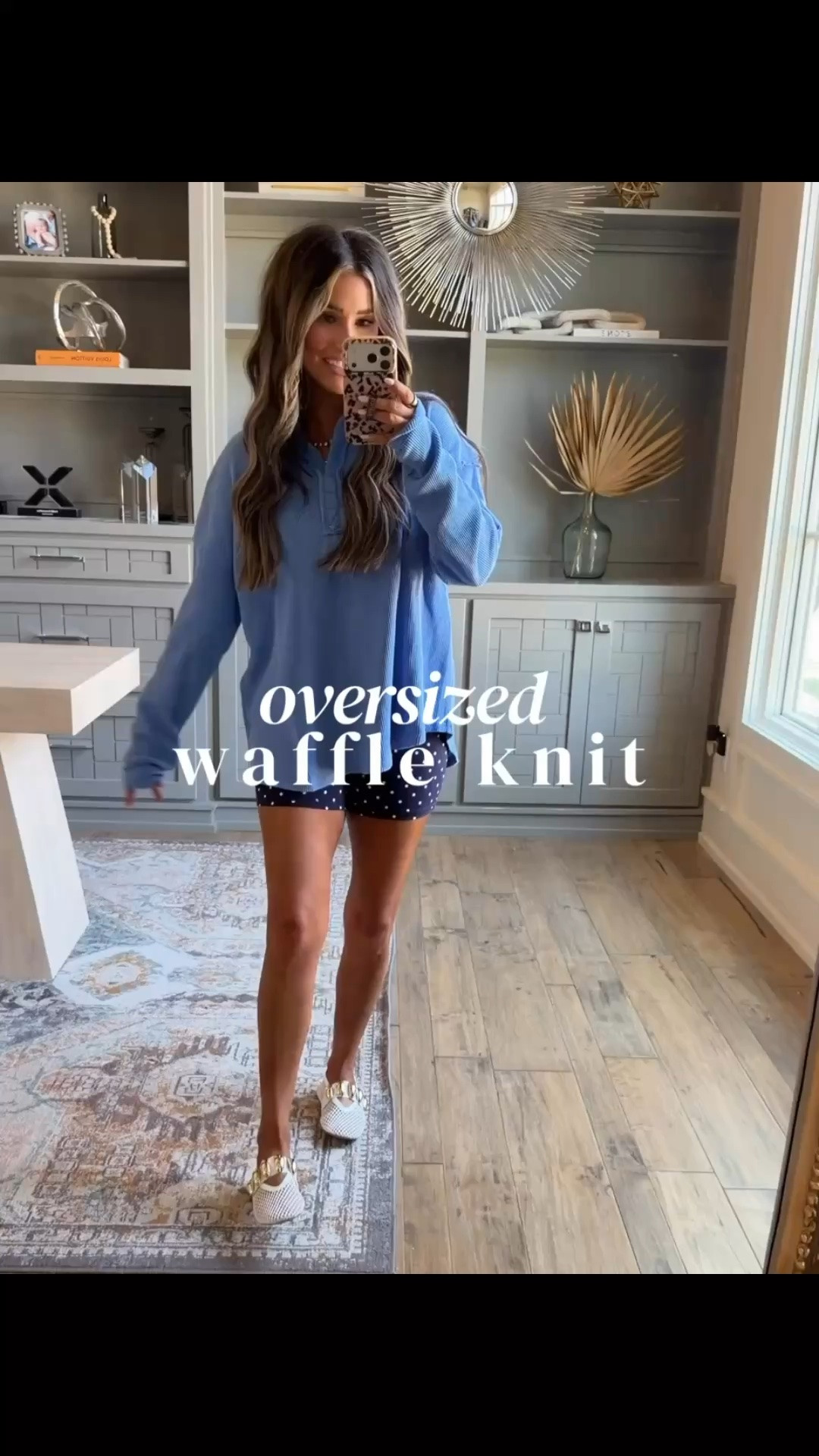 The perfect oversized waffle knit!! Code CRISTINA for 35% off 🙌🏼

#LTKSeasonal #LTKselfcare #LTKSaleAlert