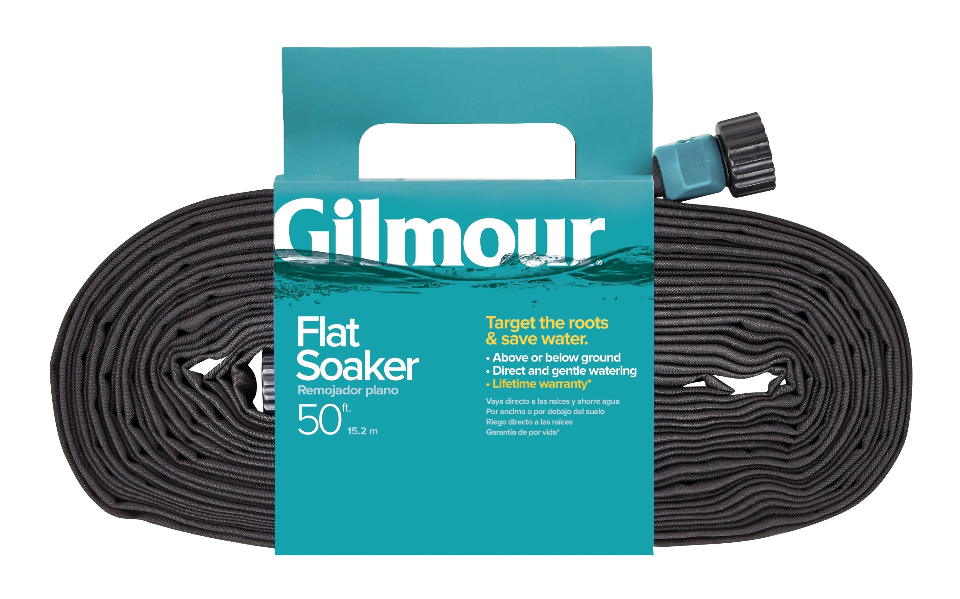 Gilmour Flat Soaker Hose 50', Black, 1 Each, 870501-1002 | Walmart (US)