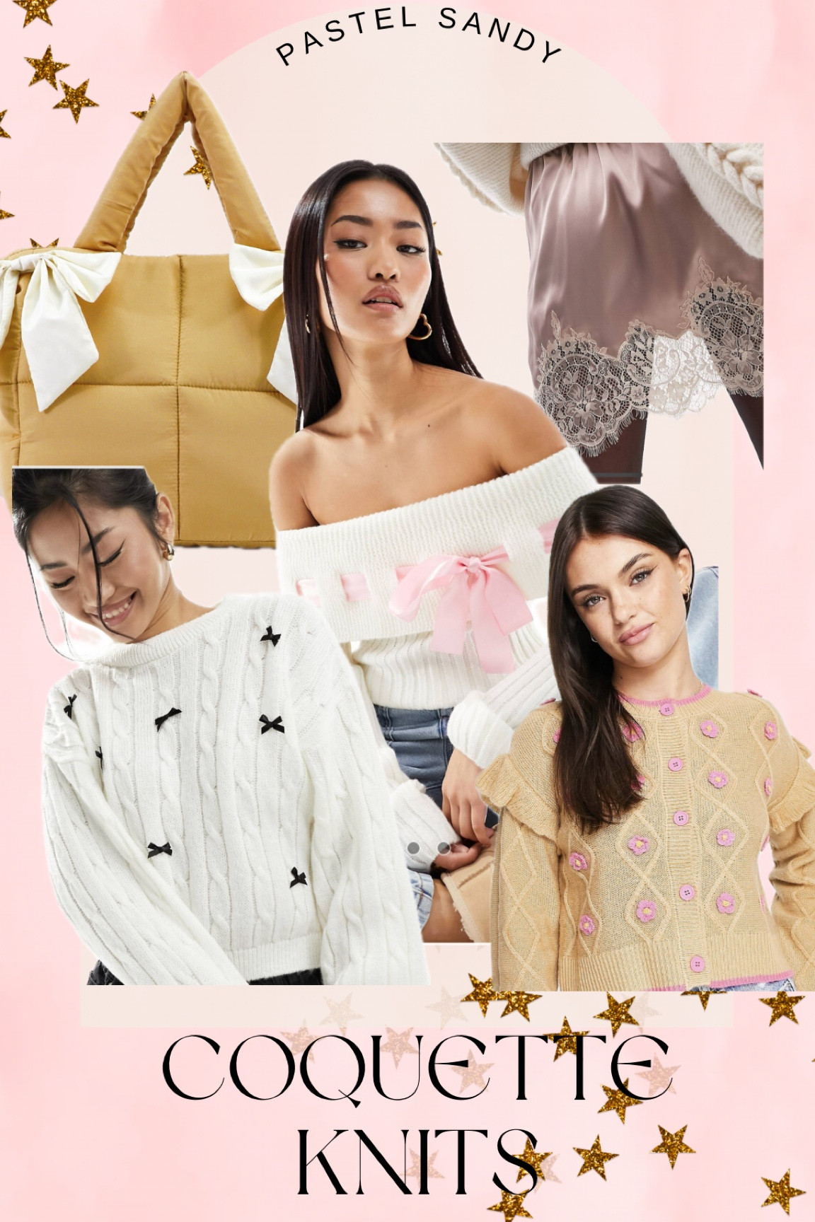 Cable knits, lace slips and plenty of bows 🎀💕
#coquette #ribbons #bows

#LTKGiftGuide #LTKfindsunder50 #LTKSeasonal