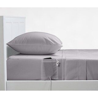 Distinct Dorm Sheet Set with Cell Phone Pocket on Each Side Soft & Smooth Cotton Sheet Set (Twin XL  | Bed Bath & Beyond