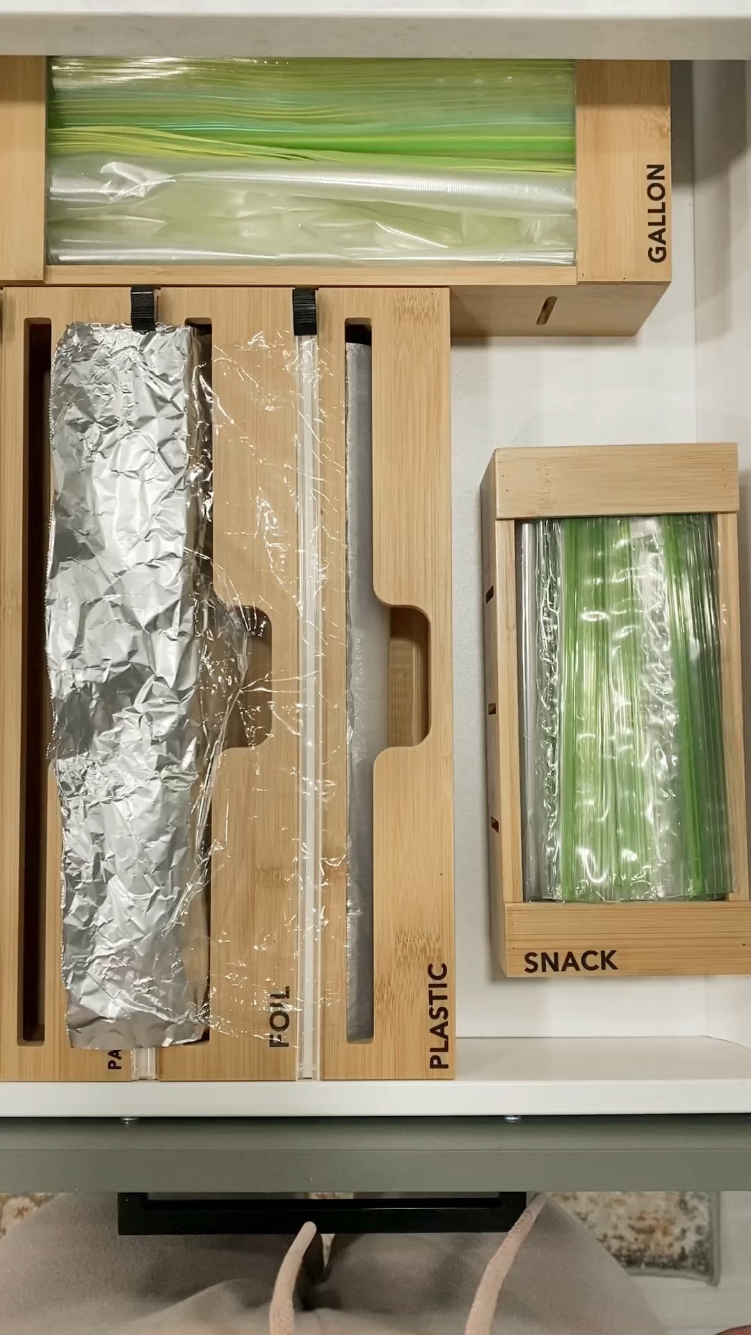 The absolute must needed kitchen storage wrap & sandwich bag organizer! 

#amazon #amazonfinds #amazonhome 

#LTKhome #LTKfamily #LTKunder50