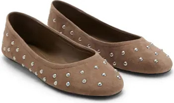 MANGO Studded Ballet Flat (Women) | Nordstrom | Nordstrom
