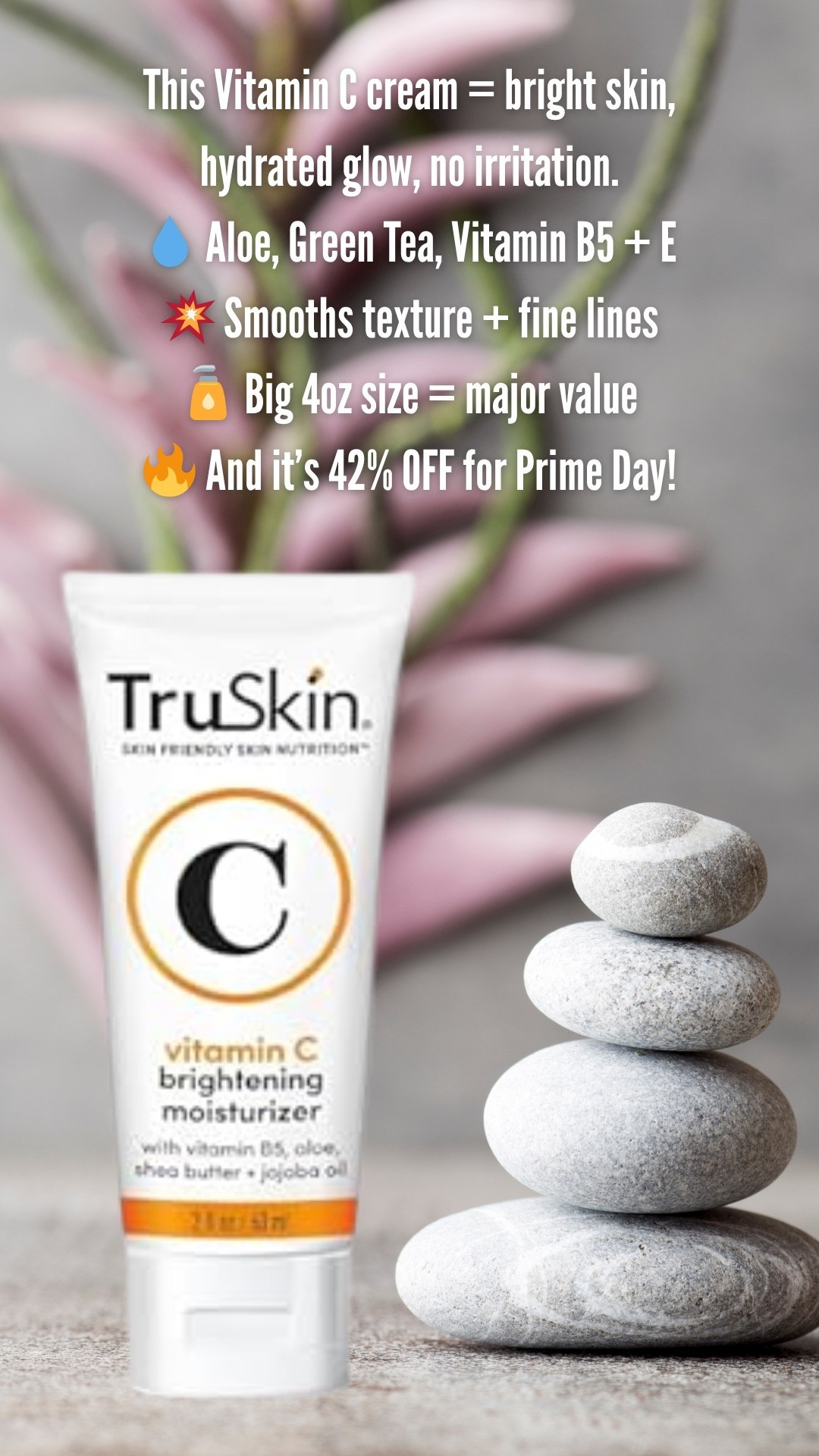 Hydrated Glow, No Irritation ✨ This Vitamin C Cream Is a Must-Have for Radiant Skin (and It’s 42% OFF!)

If you’ve been wanting smoother, brighter, glowier skin — without the irritation some Vitamin C products can cause — you’re going to LOVE this one. The TruSkin Vitamin C Face Cream is a deeply hydrating, anti-aging moisturizer that packs serious skin benefits in a BIG 4oz bottle (that’s double or even triple most face creams!).

What makes it so good:
💧 Hydrating + soothing formula with Aloe Vera, Green Tea, Vitamin B5 + Vitamin E
🌟 Targets dullness, fine lines, uneven tone, and texture
🍊 Contains gentle Vitamin C for brightening without stinging or sensitivity
🧴 4oz = amazing value and lasts forever
🌱 Fragrance-free, cruelty-free, and made with clean ingredients

It’s the perfect final step in your morning or nighttime routine — not too heavy, not too greasy, and it layers beautifully with serums. Great for dry, sensitive, or mature skin types looking to boost glow and hydration.

✨ Vitamin C cream for face
✨ Anti-aging moisturizer for dry or sensitive skin
✨ Hydrating face cream with aloe and green tea
✨ Best affordable glow-up moisturizer on Prime Day

🔥 It’s 42% OFF for Prime Day right now — the perfect time to try it or stock up!