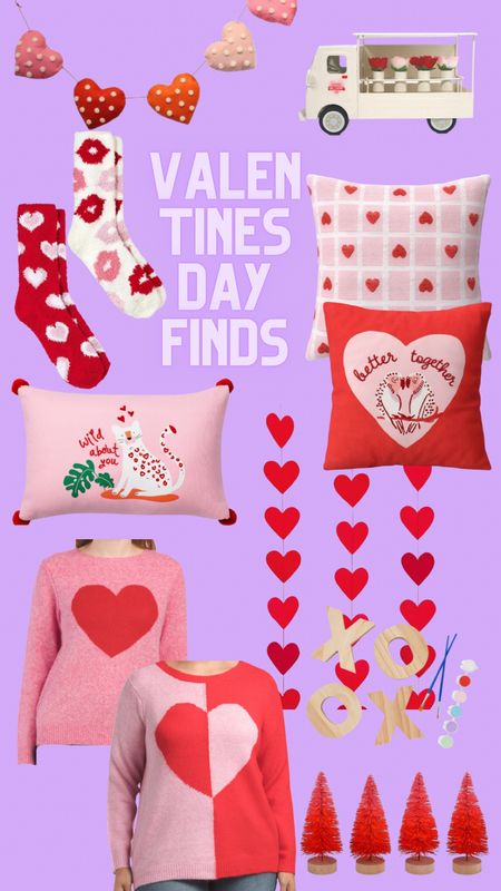 Valentine’s Day, vday, valentine, galentine, pink and red hearts and home decor cute fun pretty items for your party or home or colorful apartment 

#LTKunder50 #LTKhome #LTKSeasonal
