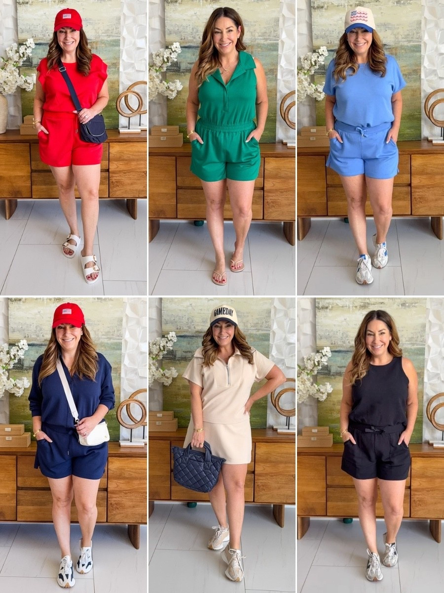 These summer sets & rompers are giving everything ☀️ Casual, cute, and actually comfortable — because we're not sacrificing one for the other anymore! Whether you're running errands, hitting a game day, or just living your best summer life, these looks do it ALL. Six outfits, zero stress. 🙌

Wearing large in all 
Spanx code RYANNEXSPANX

#LTKdayinmylife #LTKmomlife #LTKootd
