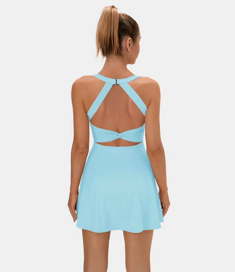 Women’s Backless Twisted Active Dress - Halara | HALARA