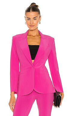 Norma Kamali x REVOLVE Single Breasted Jacket in Orchid Pink from Revolve.com | Revolve Clothing (Global)