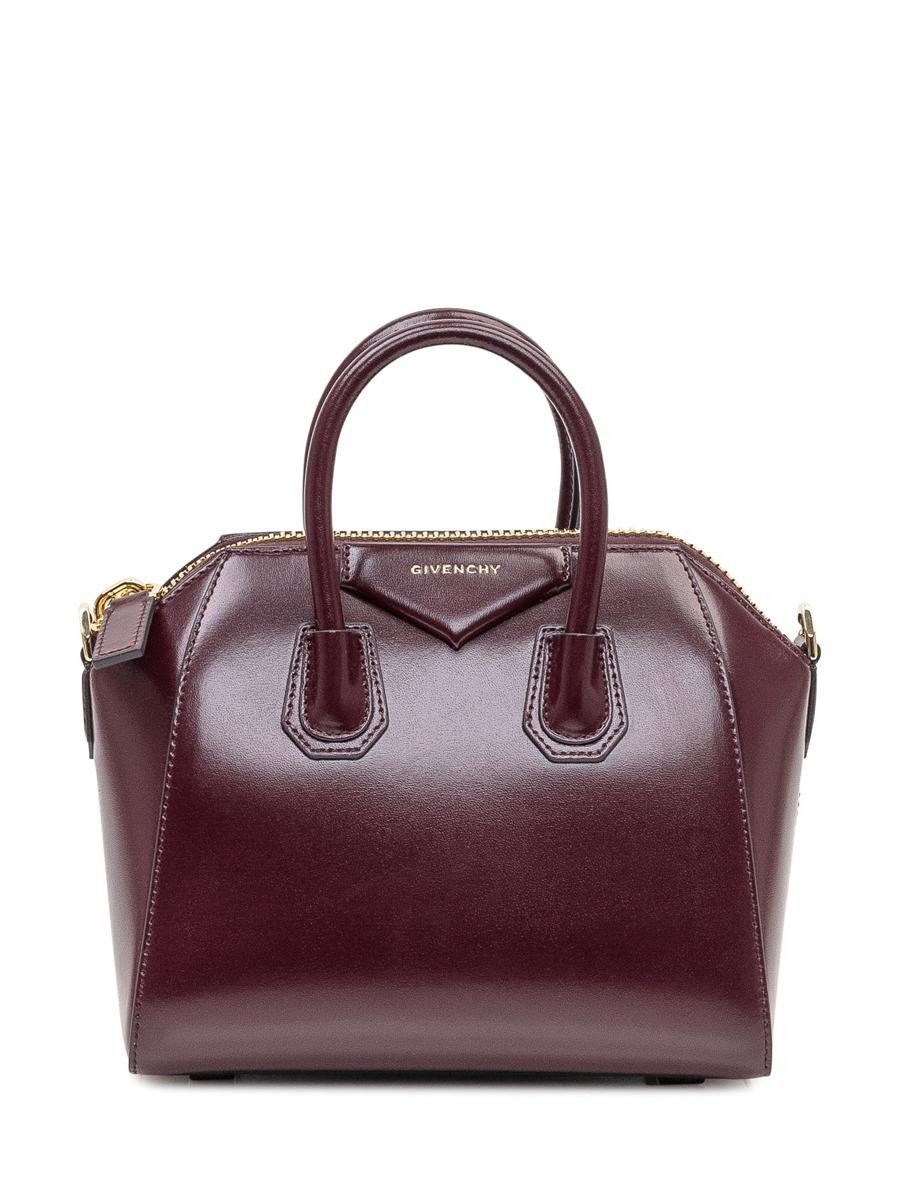 Givenchy Givenchy Bordeaux Leather Hand Bag | Baltini