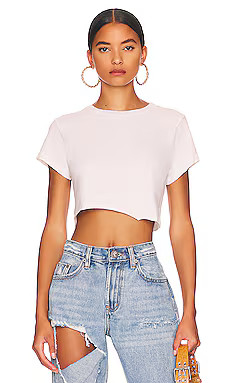 RE/DONE x Hanes Cropped 60's Slim Tee in White from Revolve.com | Revolve Clothing (Global)