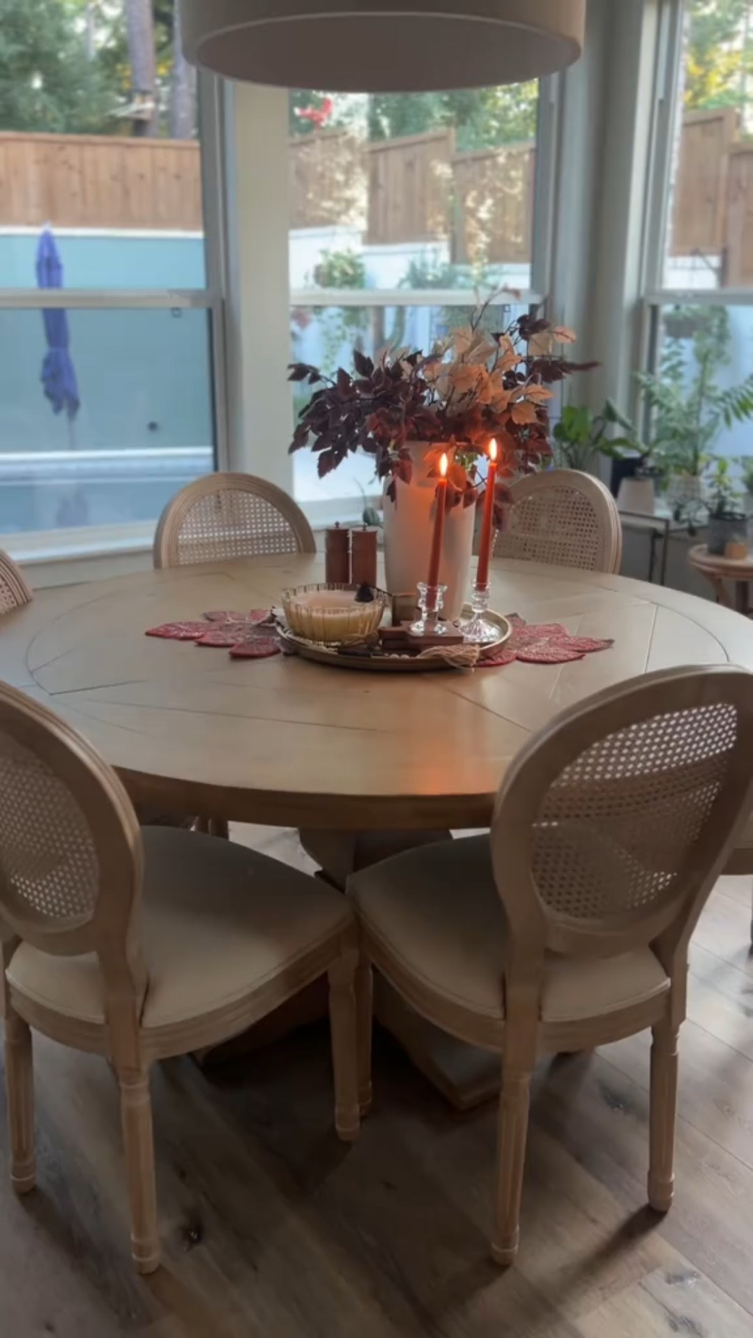 A favorite view: this round table ready for friends, food, and good vibes. The rattan chairs brings all the texture! 
#kitchendecor #roundtable #breakfastnook #roadto5k #creatorsearchinsights

#LTKHome #LTKFamily