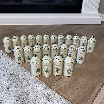 Vintage Lenox 1992 Porcelain Spice Garden Set-24 Jars-see Desc!  | eBay | eBay US