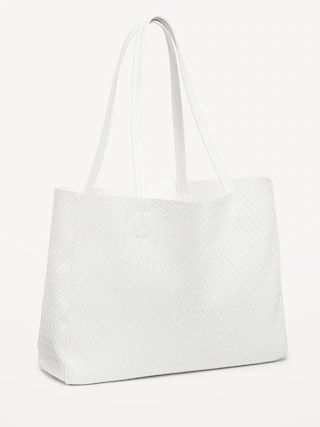 Faux Leather Tote Bag | Old Navy (CA)
