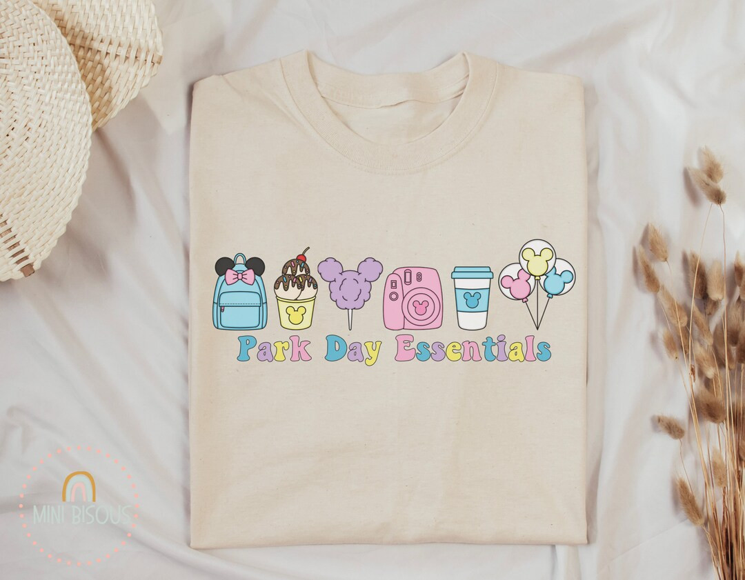 Park Day Essentials Shirt, Cute Mouse Park Long Sleeve Tee, Cute Mouse Tee, Matching Family Shirt... | Etsy (US)