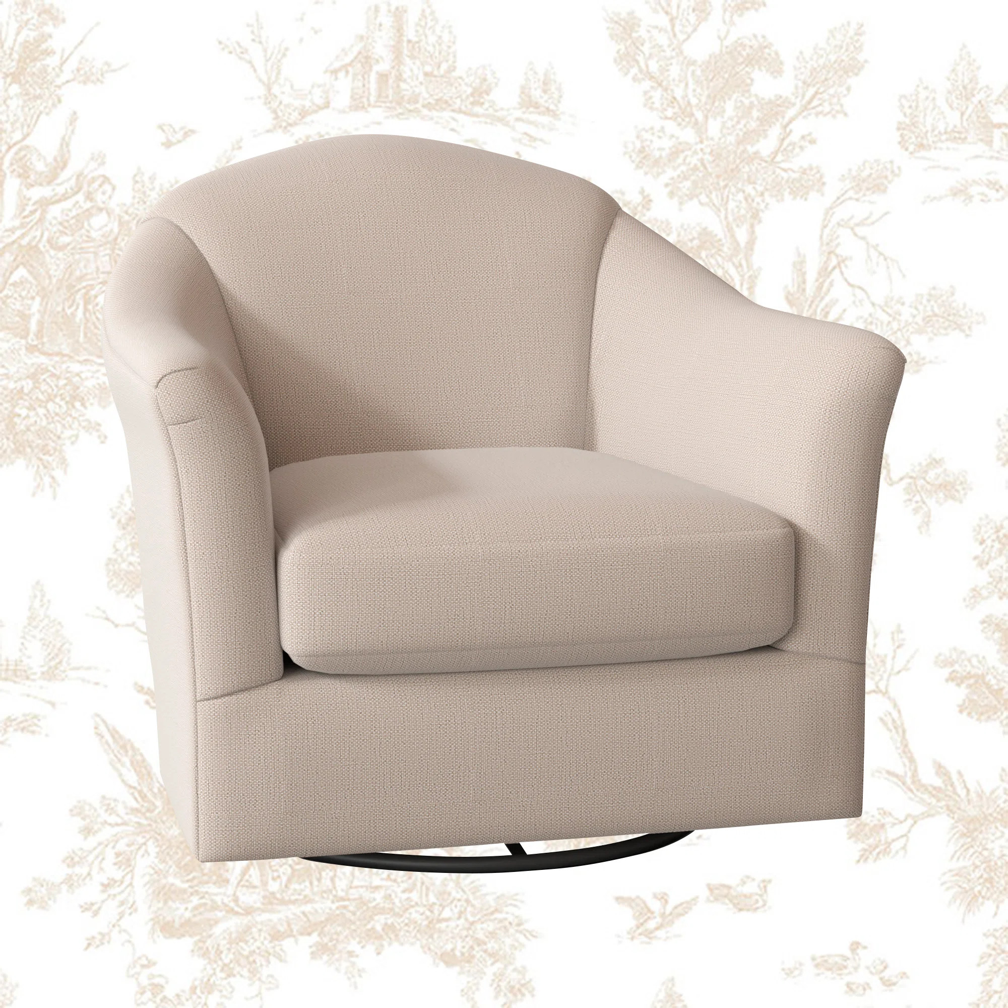 Darby Upholstered Swivel Barrel Chair | Wayfair North America