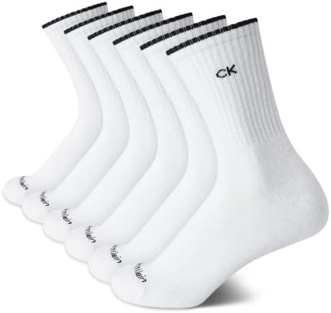 Calvin Klein Women's Socks - Cushion Athletic Crew Socks (6 Pack) | Amazon (US)