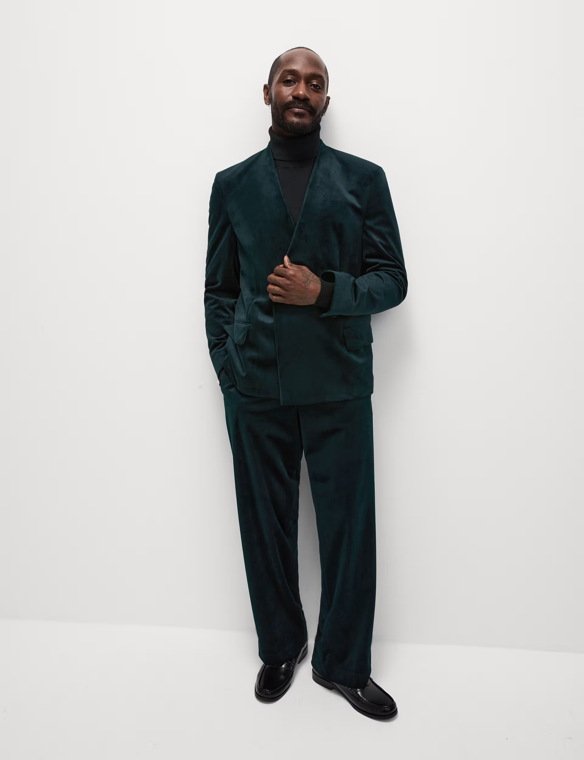 Relaxed Fit Velvet Suit Jacket | Marks & Spencer (UK)