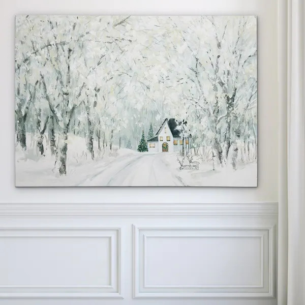 Christmas Lane - Gallery Wrapped Canvas - 32x48 | Bed Bath & Beyond