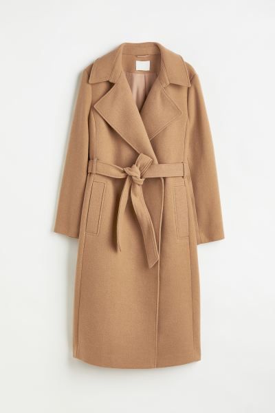 H&M+ Tie-belt coat | H&M (UK, MY, IN, SG, PH, TW, HK)