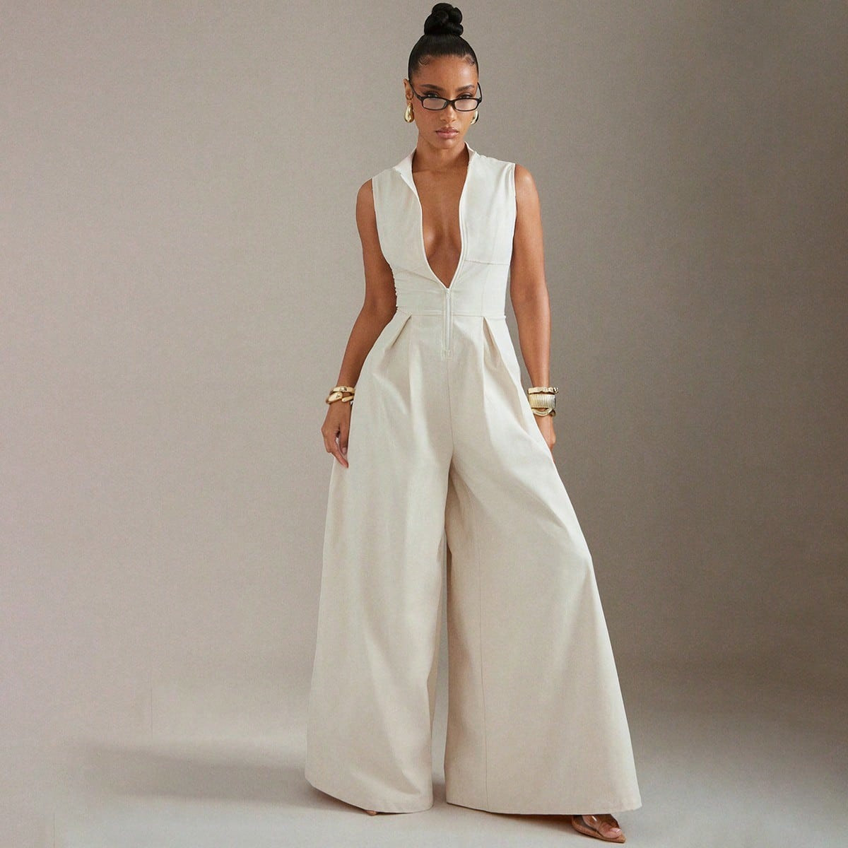 Wide leg jumpsuit | SHEIN